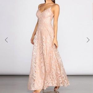 EMBROIDERED ELEGANCE BALL GOW